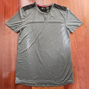 Spyder Active Men's Short Sleeve Tee - GRAY/BLACK - SMALL